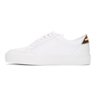 Burberry White Leather Salmond Sneakers