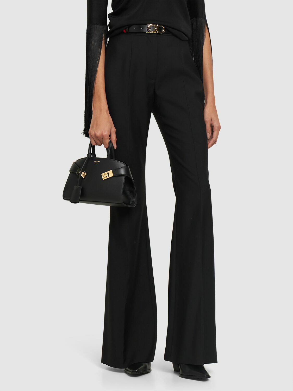 FERRAGAMO - Mini Hug Leather Top Handle Bag Salvatore Ferragamo