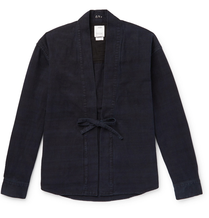 Photo: visvim - Lhamo Brushed-Cotton Overshirt - Blue