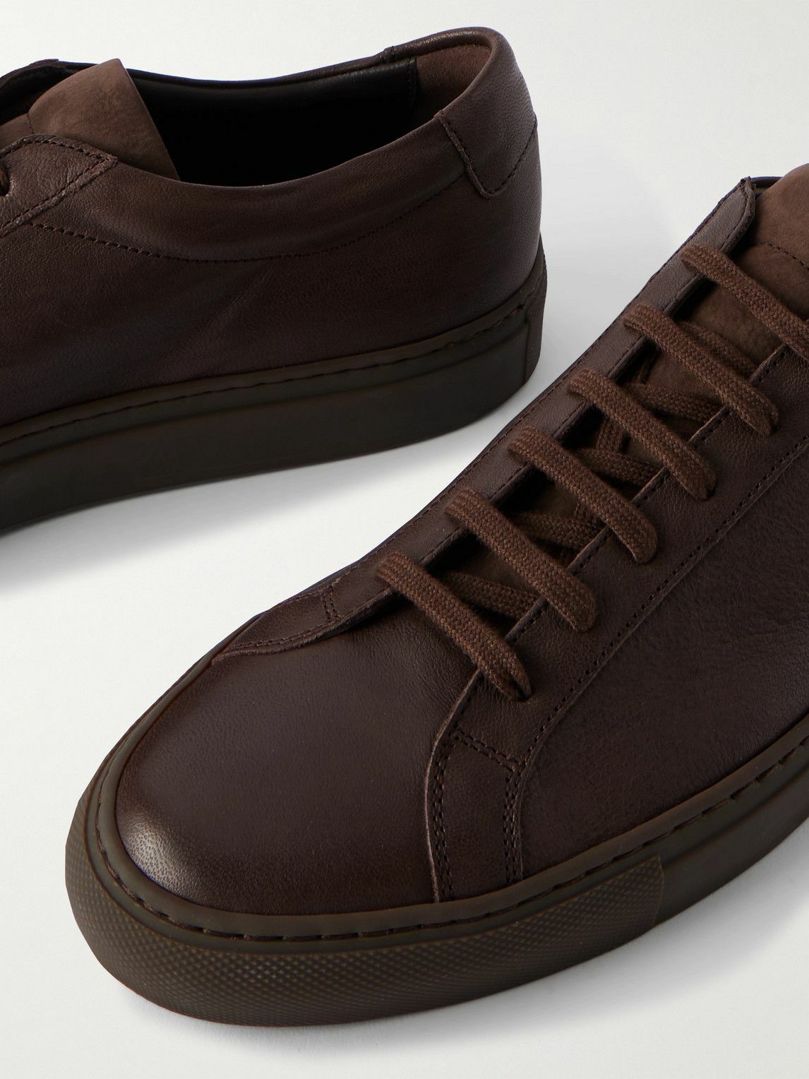 Common Projects - Achilles Premium Leather Sneakers - Brown Common Projects