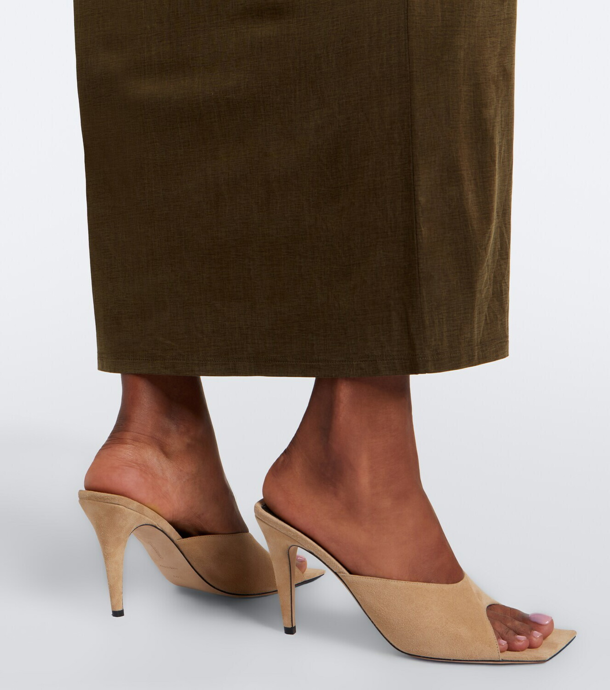 Christen Edge suede mules