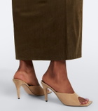 Christen Edge suede mules