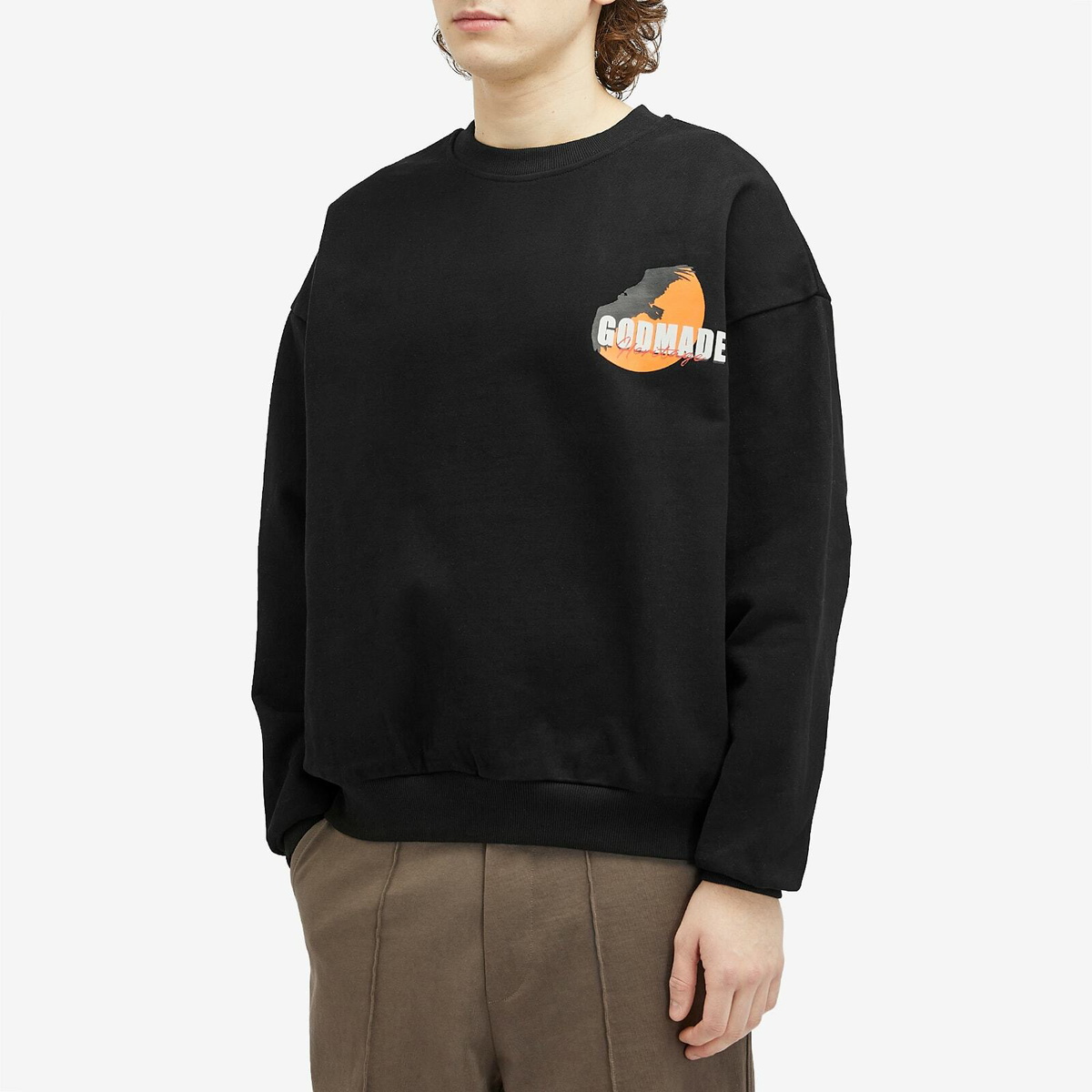 God Made Men's Heritage Sweatshirt in Black