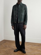 Kardo - Marvin Distressed Patchworked Kantha Cotton Trucker Jacket - Blue