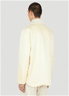 Ribbed Collar Jacket in Yellow