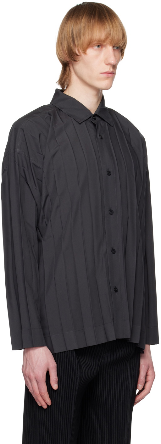 HOMME PLISSÉ ISSEY MIYAKE Gray Edge Shirt Homme Plisse Issey Miyake