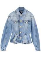 Balmain Peplum Denim Jacket