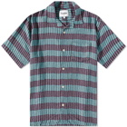 Corridor Men's Acid Plaid Stripe Vacation Shirt in Suess