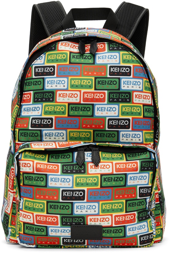 Photo: Kenzo Multicolor Kenzo Paris Logo Backpack