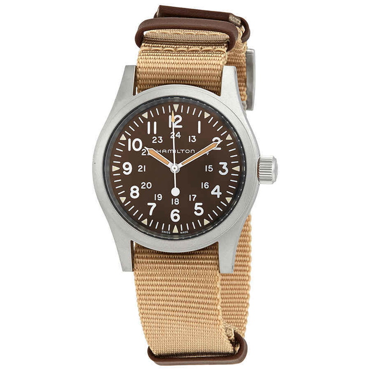 Photo: Hamilton Khaki Field Hand Wind Brown Dial Mens Watch H69439901