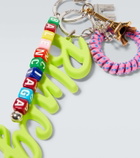 Balenciaga Logo embellished keychain