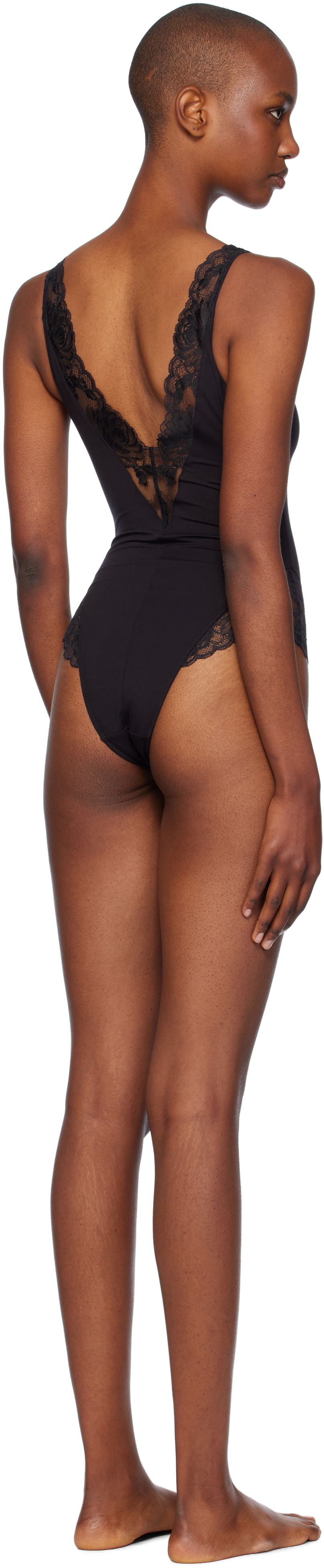 Agent Provocateur Black Casia Bodysuit
