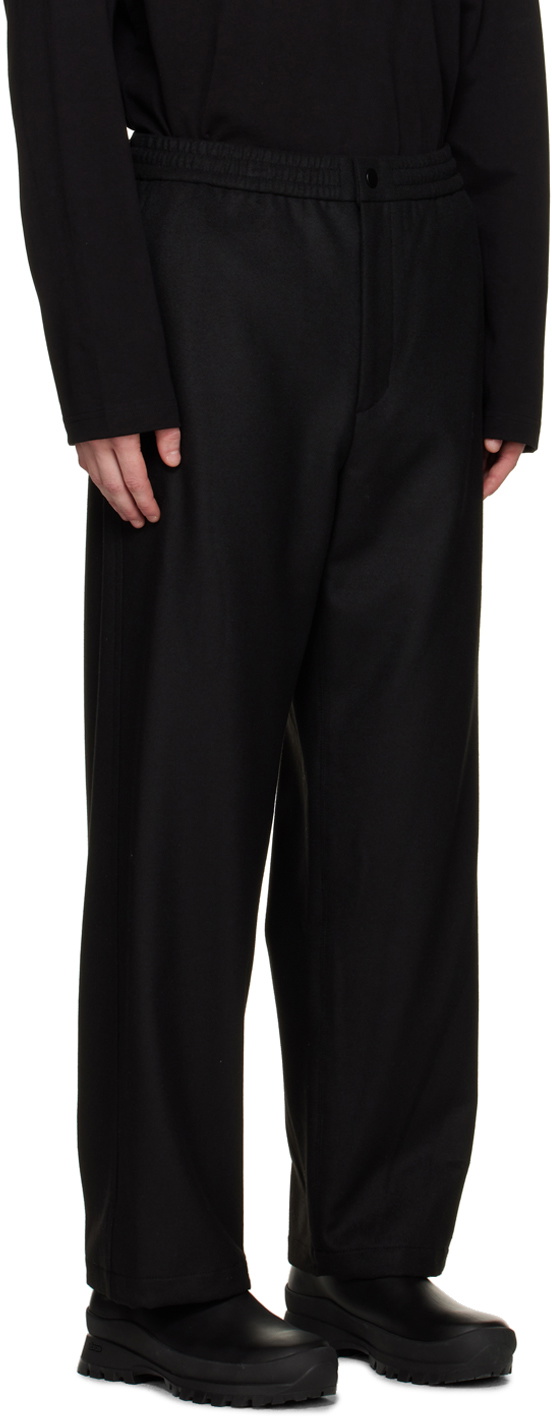 MM6 Maison Margiela Contrast-drawstring trousers - Black | Garmentory