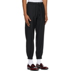 Ernest W. Baker Black Wool Lounge Pants