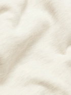Fear of God - Eternal Logo-Flocked Cotton-Jersey Zip-Up Hoodie - Neutrals