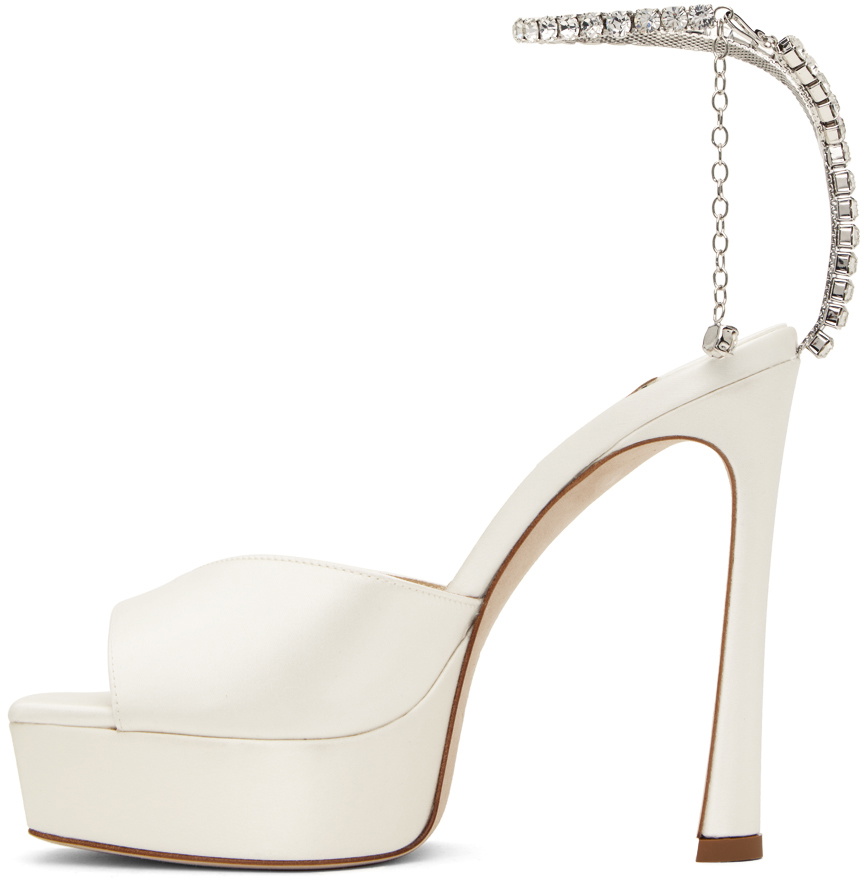 Jimmy Choo Off-White Saeda 125 Heeled Sandals Jimmy Choo