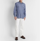 L.E.J - Selvedge Cotton-Chambray Shirt - Blue