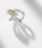 Yeprem Reign Supreme 18kt white gold ring with diamonds