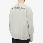 Wooyoungmi Men's Back Logo Nylon Sweat in Grey