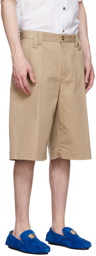 Versace Beige Cotton Shorts