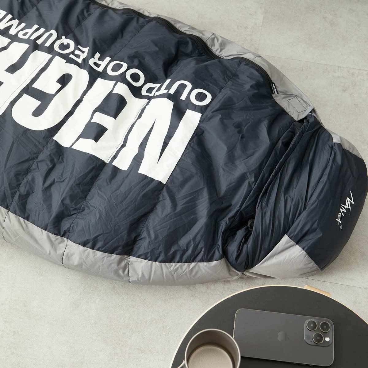 Neighborhood Men's x Nanga Regular Sleeping Bag in Black Neighborhood