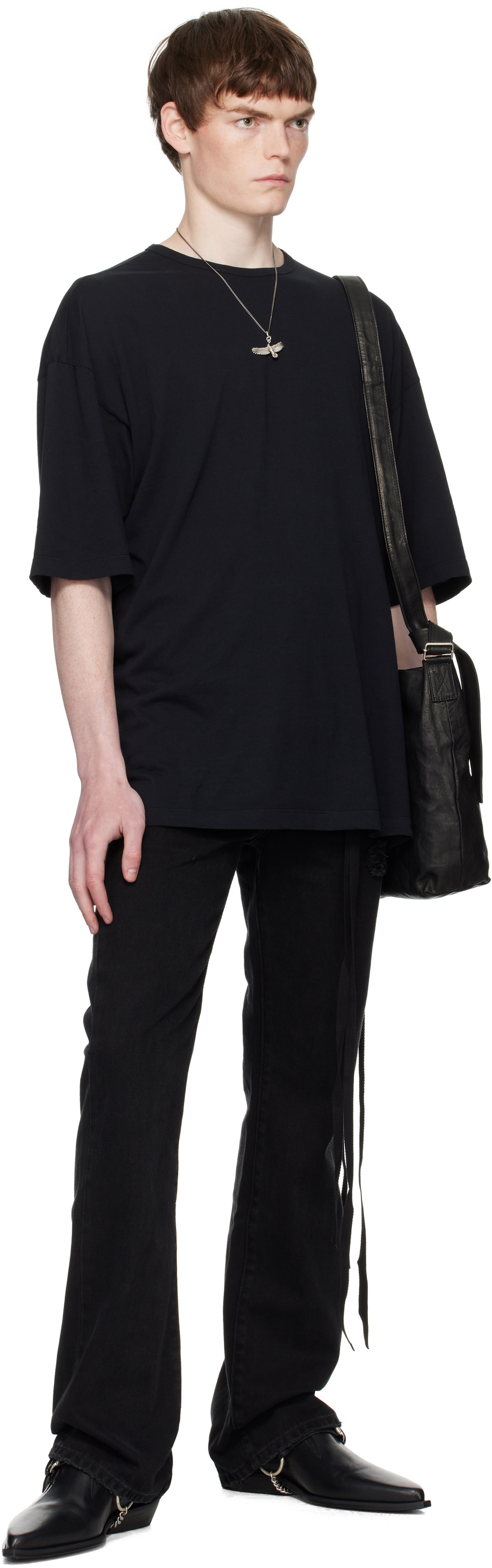 Ann Demeulemeester Black Jonas 5-Pockets Slim Fit Jeans