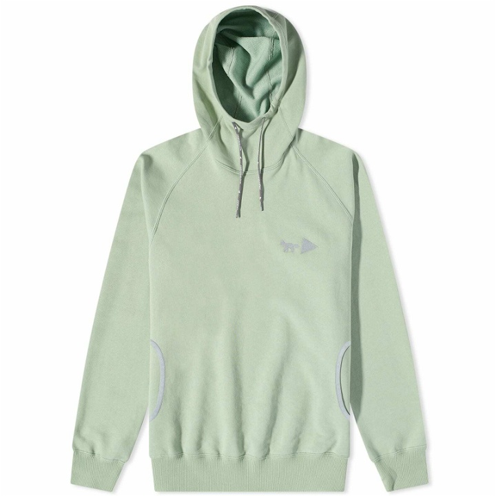 Photo: And Wander x Maison Kitsuné Hoody in Green