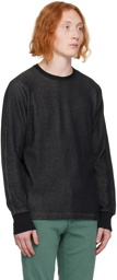 rag & bone Black Collin Long Sleeve T-Shirt