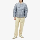 Dime Men's Wave Puffer Jacket in Silver Grey
