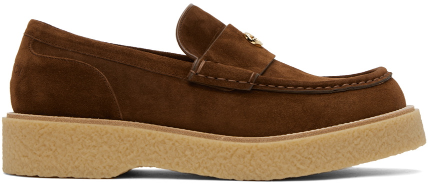 Gucci Brown Interlocking G Loafers Gucci