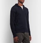 Officine Generale - Virgin Wool Zip-Up Hoodie - Navy