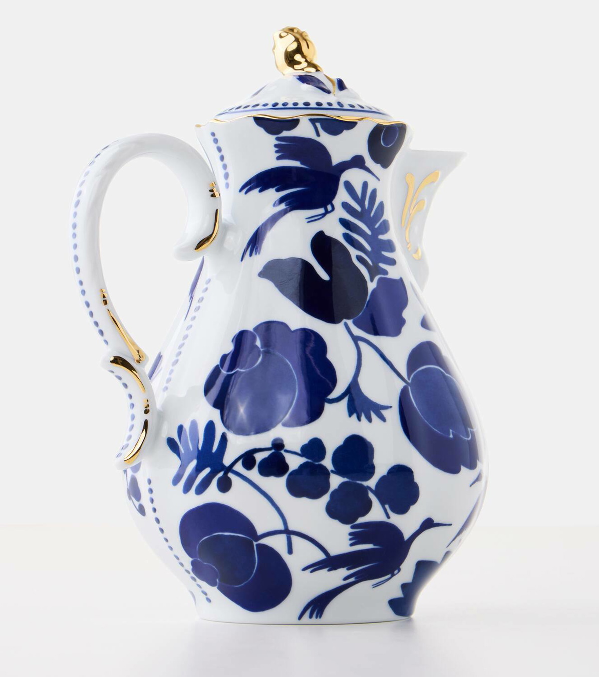 La DoubleJ Wildbird Blu porcelain teapot