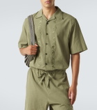 Commas Embroidered bowling shirt