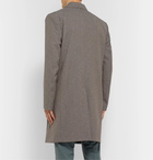 Lemaire - Mélange Virgin Wool-Blend Double-Breasted Overcoat - Gray