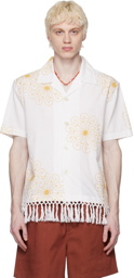 Bode White Soleil Shirt