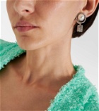 Balmain Faux pearl embellished clip-on earrings