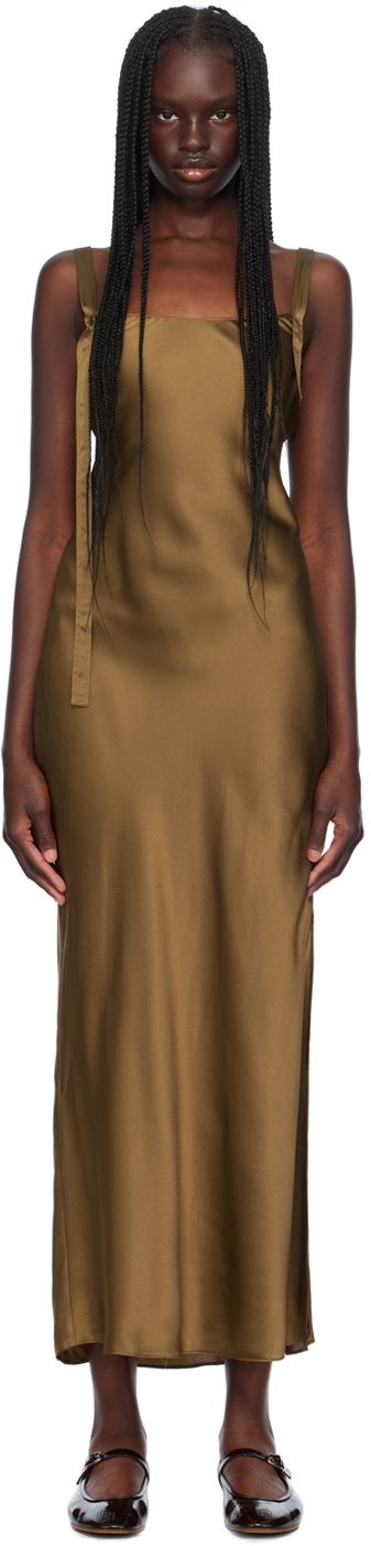 The Garment Tan Catania String Maxi Dress