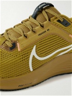 Nike Running - Air Zoom Pegasus 40 Rubber-Trimmed Mesh Running Sneakers - Brown