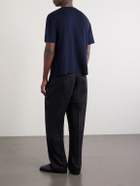 Stòffa - Knitted Cotton T-Shirt - Blue