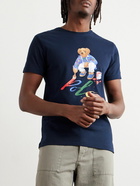 Polo Ralph Lauren - Slim-Fit Logo-Print Cotton-Jersey T-Shirt - Blue