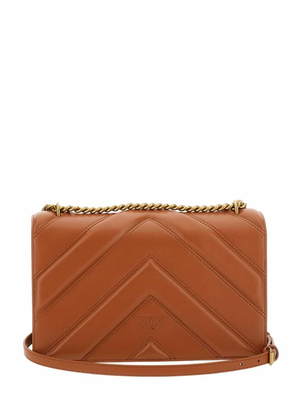 Pinko Love Bag Leather Crossbody Bag