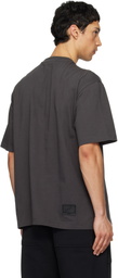 We11done Gray 'We11done' Graffiti Logo T-shirt