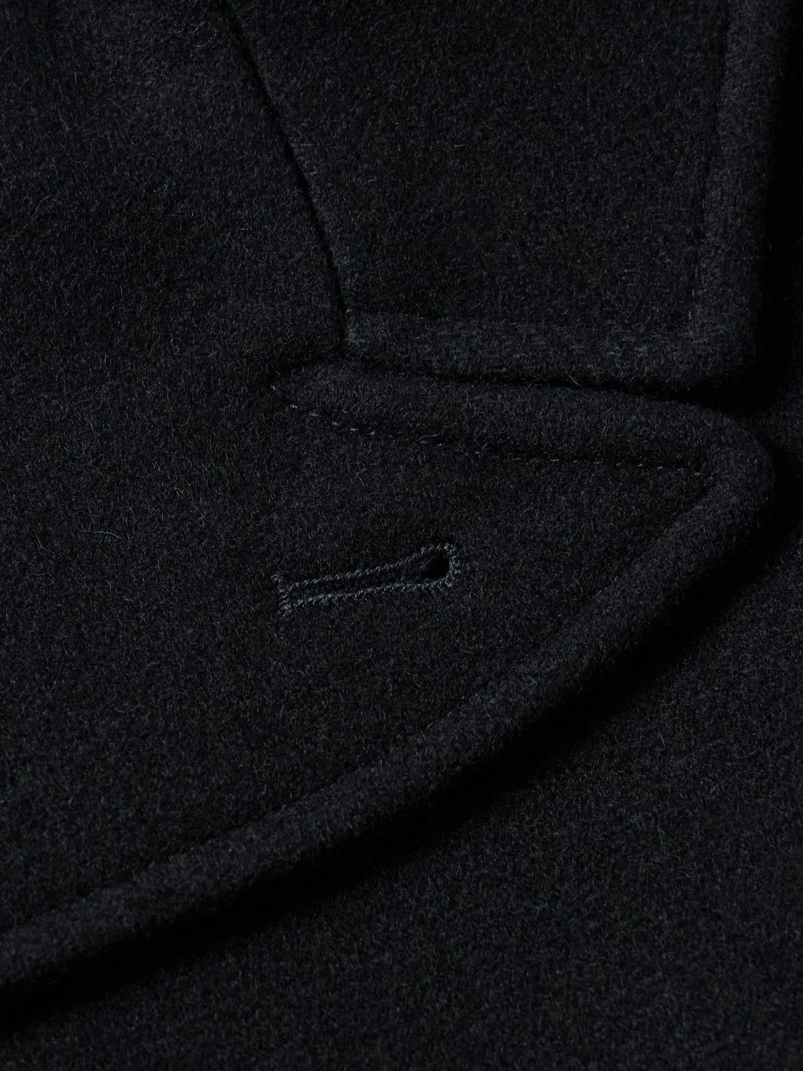 Oliver Spencer - Albion Double-Breasted Felt Coat - Blue