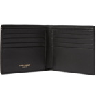 SAINT LAURENT - Logo-Appliquéd Croc-Effect Leather Billfold Wallet - Black