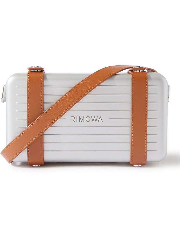Photo: RIMOWA - Leather-Trimmed Aluminium Messenger Bag