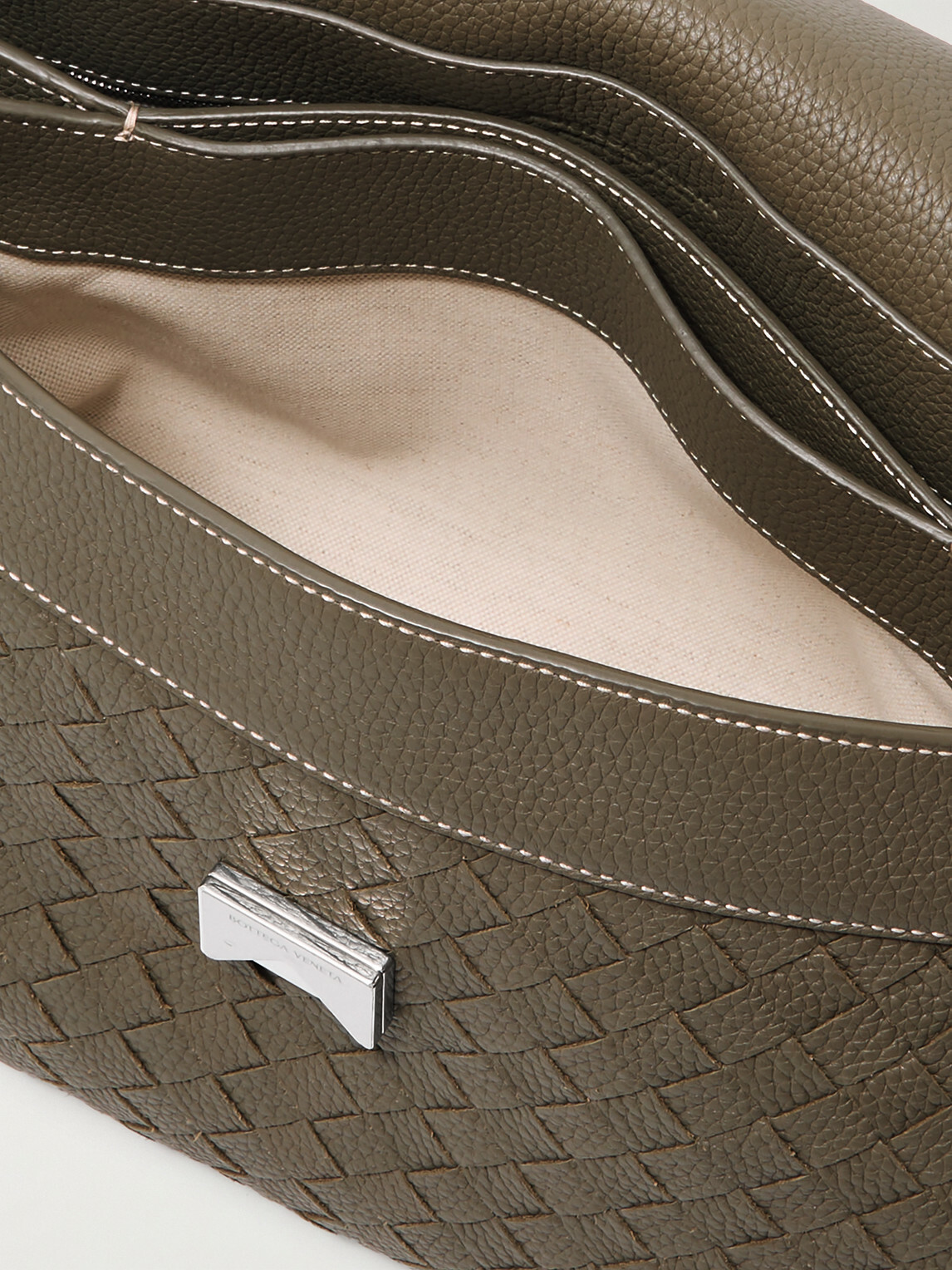 Bottega Veneta - Andiamo Medium Intrecciato Full-Grain Leather Messenger Bag