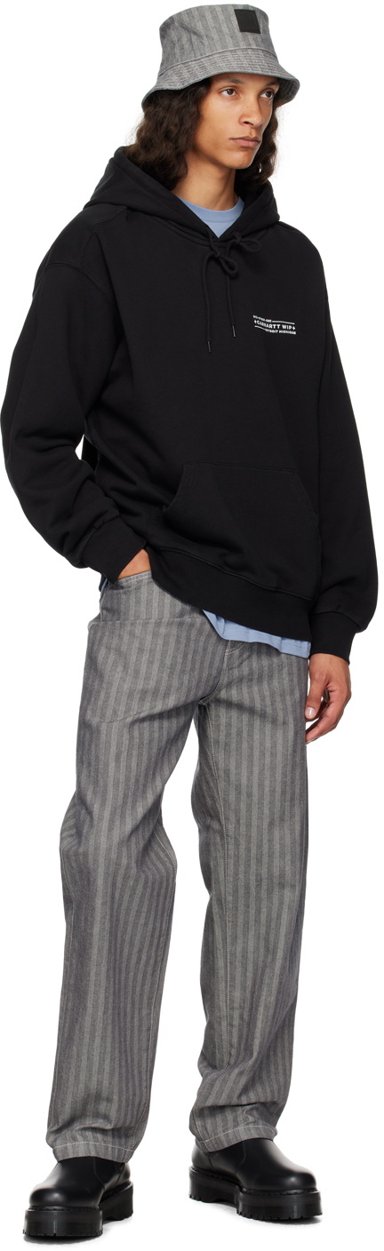 【人気！】Carhartt Work In Progress ブラック Stamp フーディ Carhartt Work In Progress Black Stamp Hoodie Carhartt WIP