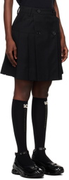 Simone Rocha Black Pleated Miniskirt