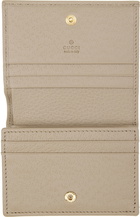 Gucci Beige 1955 Horsebit GG Card Holder