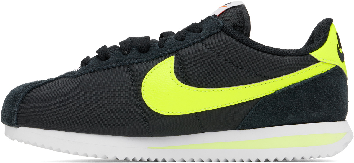nike cortez yellow and black